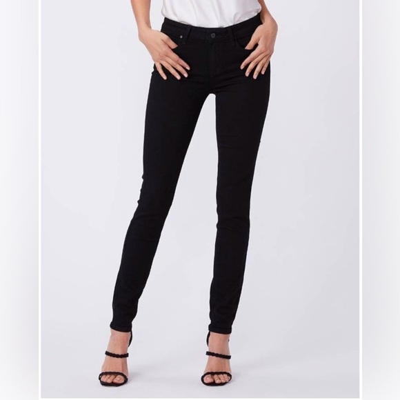 PAIGE Verdugo Ultra Skinny Jeans. BLACK. Made in USA - Picture 1 of 9